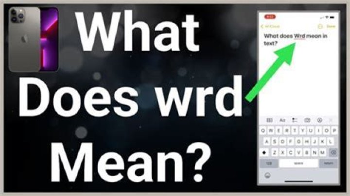 What Does Wrd Mean In TikTok And Text? Slang Meaning In Urban Dictionary Explained ·
